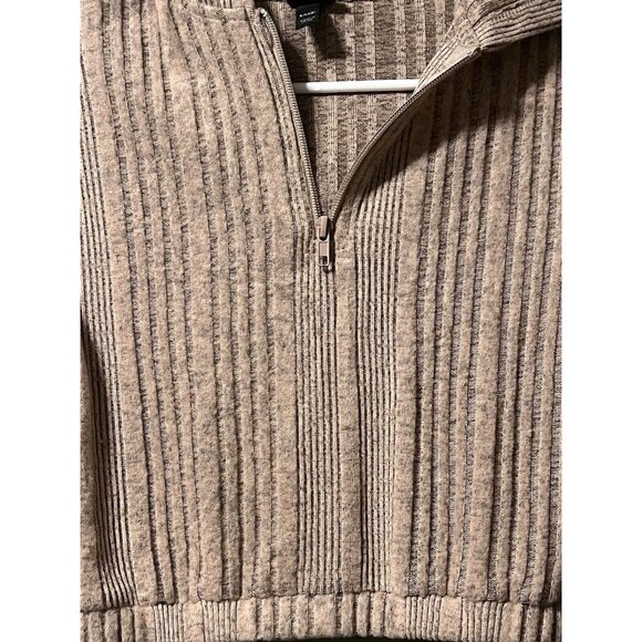 Art Class Brown Solid Long Sleeve Cropped Cardigan Zip Girls Size 6X‎ Preppy - Picture 4 of 10